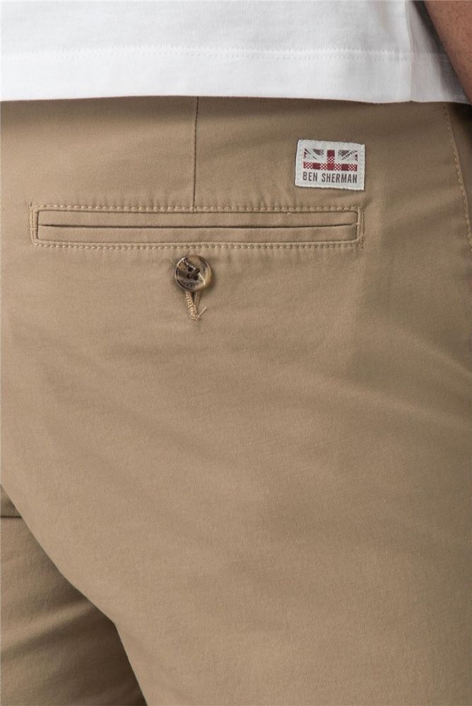 НОВИ Ben Sherman Slim Stretch Chino Shorts мъжки чино панталонки - 31