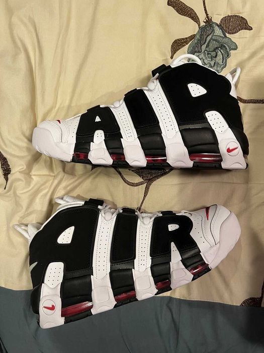 Adidasi Nike Uptempo Scottie Pippen White Black