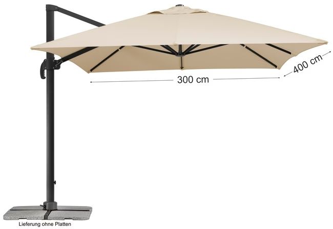 Umbrelă terasa 400x300 Rhodos Grande