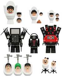 Set 11 Minifigurine tip Lego Skibidi Toilet Man pack5
