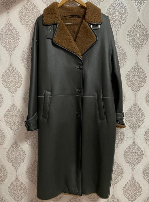 Продам кожаную дублёнку натуральный мех