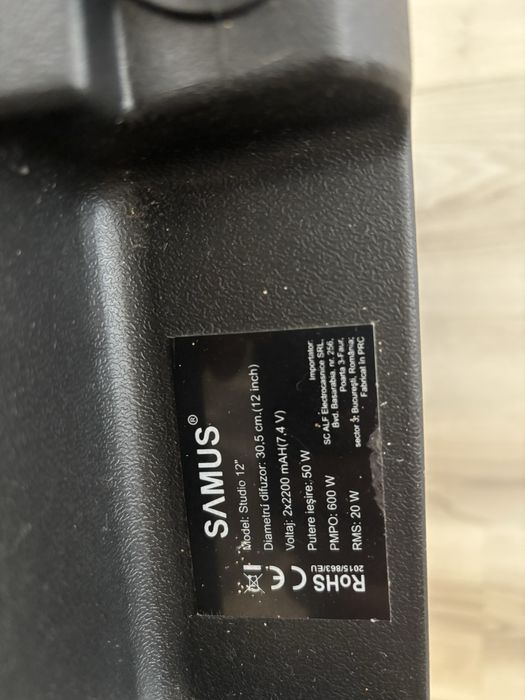 Boxa pe baterie cu incarcator si microfon