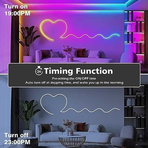 Нов 15m водоустойчив RGB неон IP68 с APP дистанционно за двор и парти