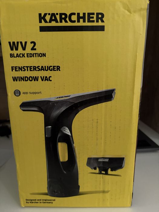 Акумулаторна стъклочистачка Karcher WV 2 Black Edition