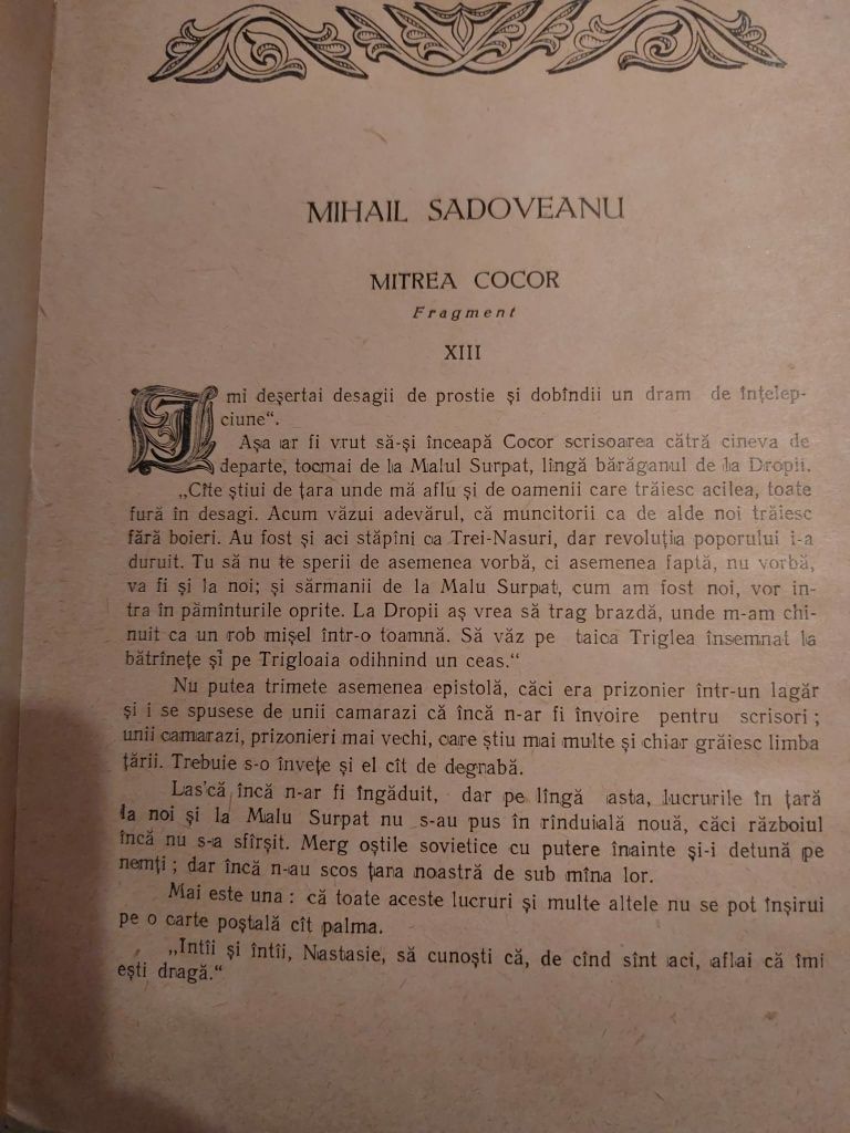 Carti M. Sadoveanu