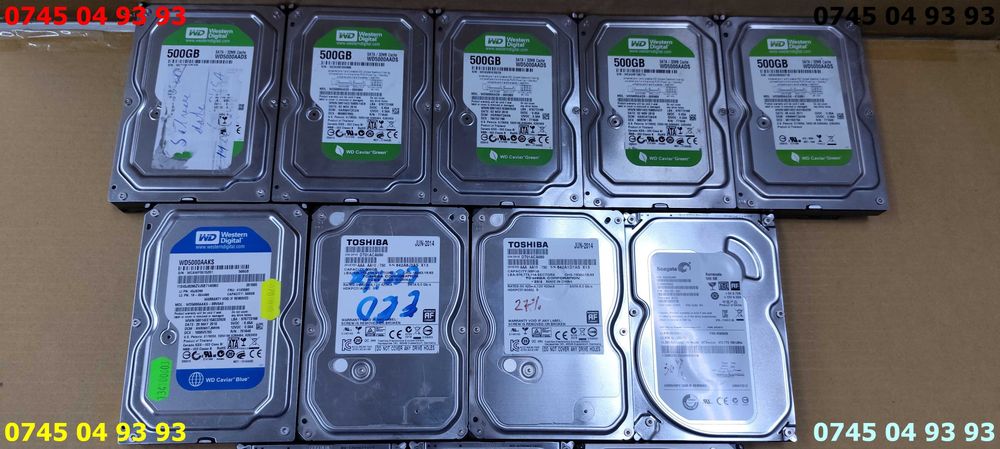 hdd hard disc 500Gb sata desktop DEFECTE pret pe bucata
