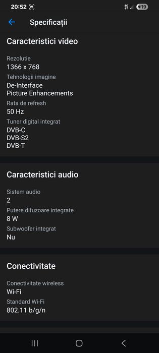 Televizor Smart Star-Light 80 cm HD,