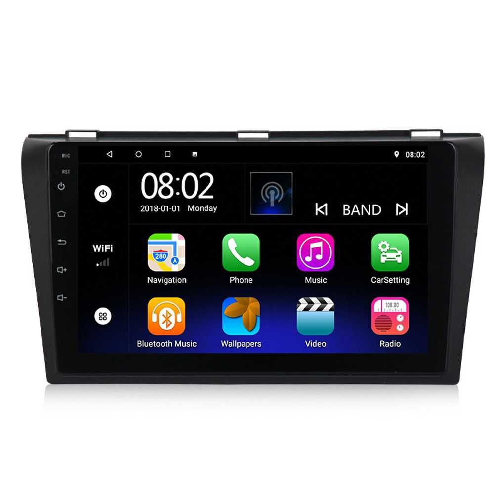 Навигация Двоен дин Мултимедия за Mazda 3 Android 2DIN 1 2 BK Мазда 3