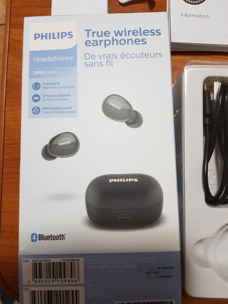 Casti hifi in ear wireless philips tat2205,doar probate