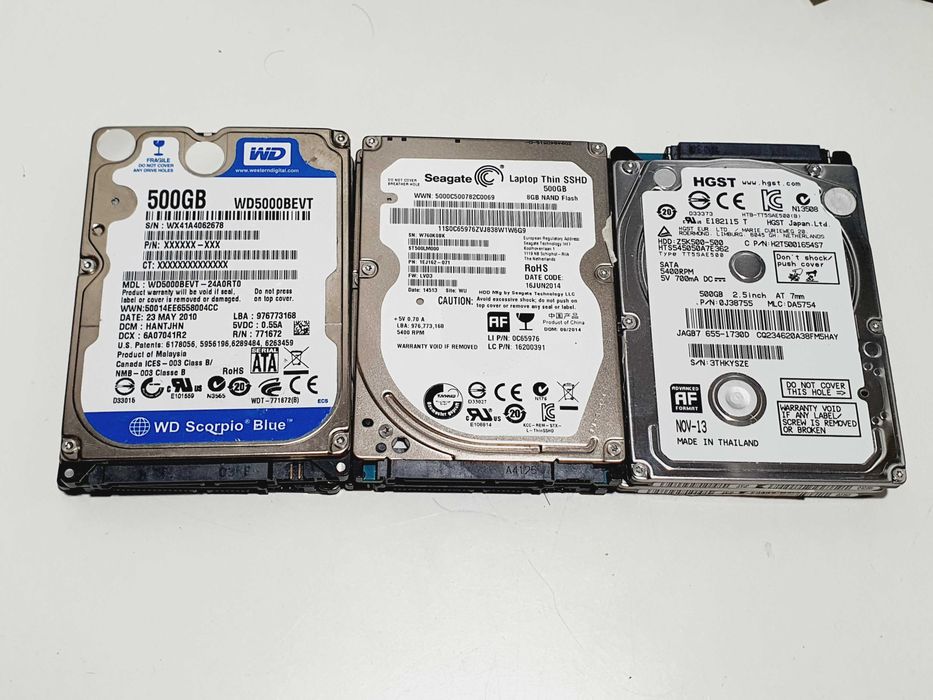 HDD 1Tb, HDD 500Gb 2,5" Laptop / PlayStation 4 / PS3 / Xbox One / 360