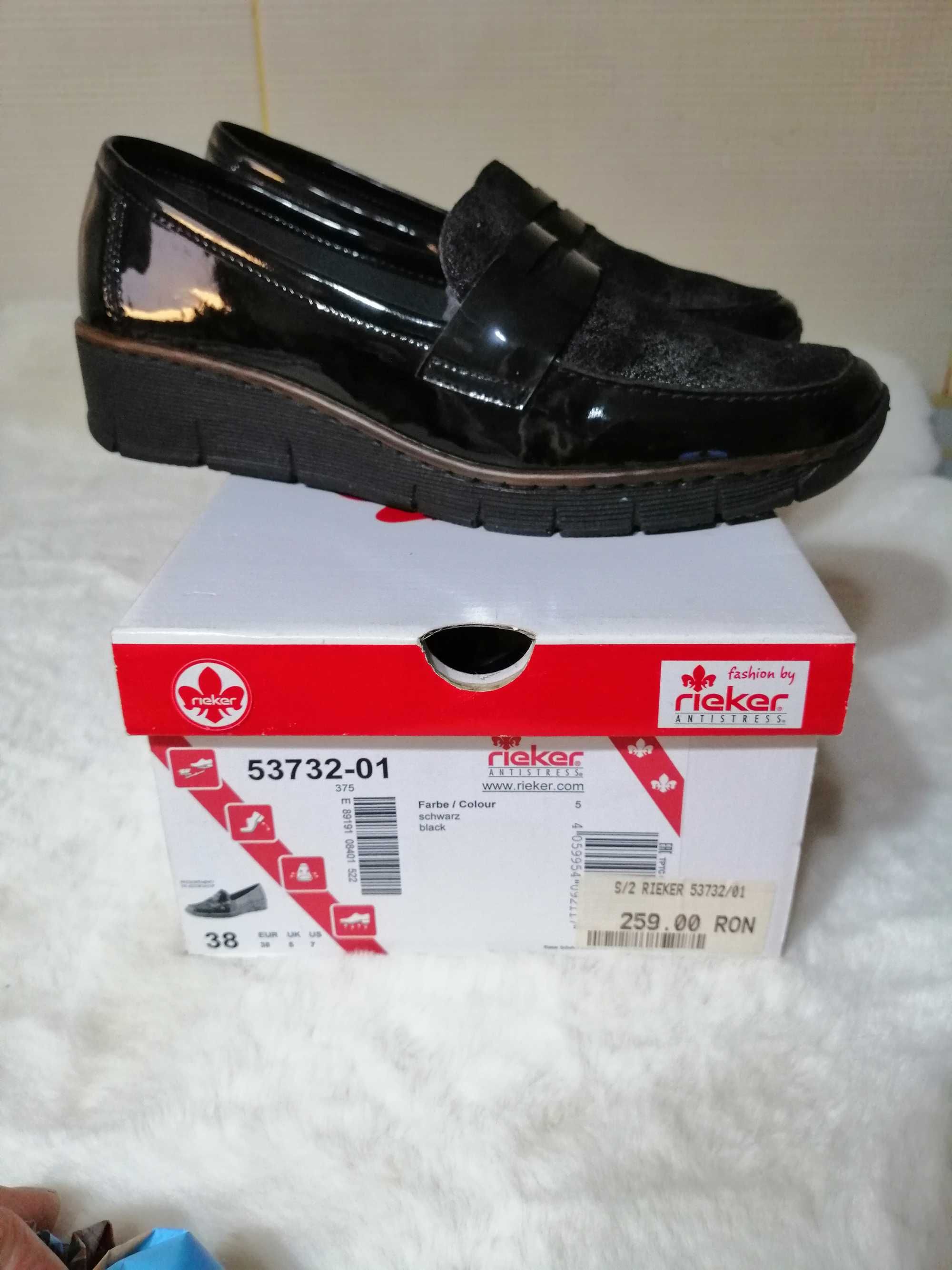 Pantofi RIEKER dama 38