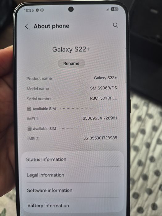 Samsung Galaxy s 22 plus 256 gb Black