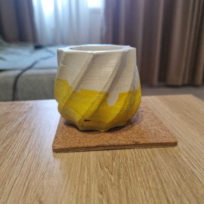 Mini vaze din ipsos suport pentru lumanri