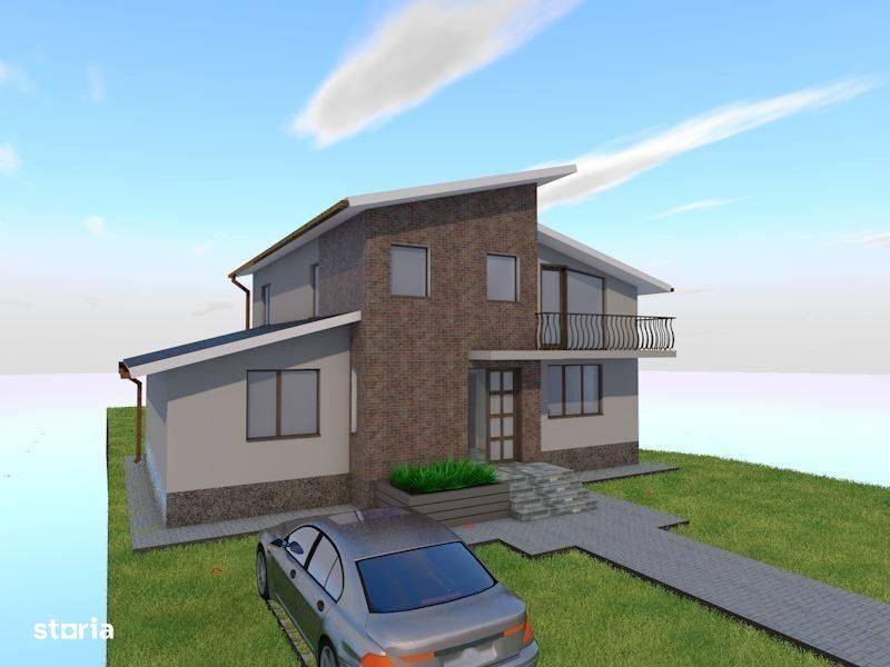 Casa individuala, 190mp, 5 camere, 4 bai, 800mp teren, Luna de Sus