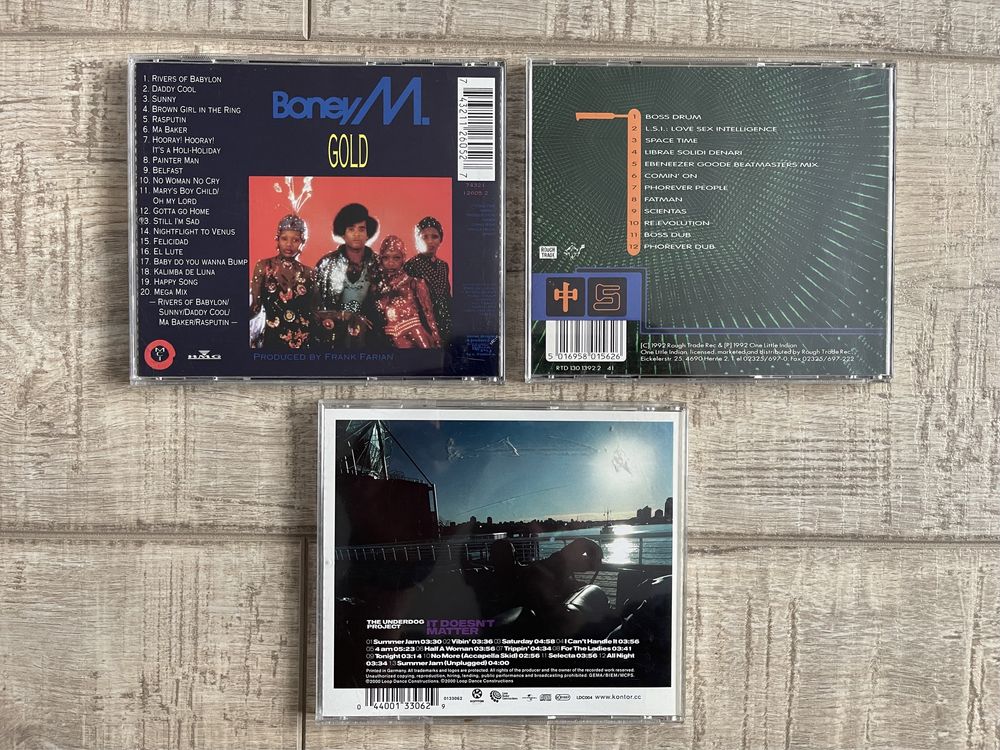 Cd-uri originale The Free, Cutoff, RMB, Boney M, The Underdog Project