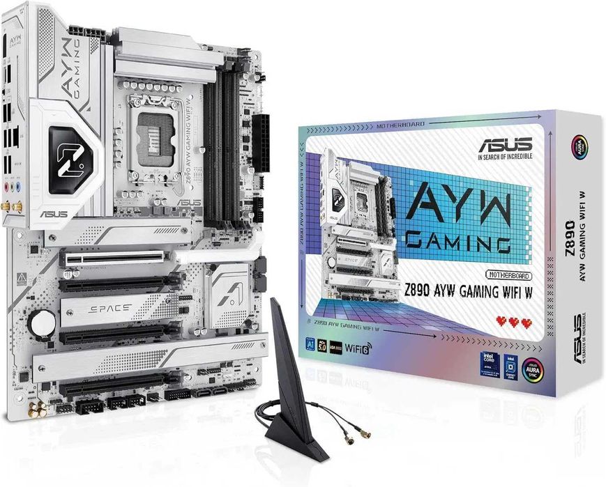Материнская плата Asus Z890 AYW Gaming WIFI W, LGA1851, DDR5, Wi-Fi