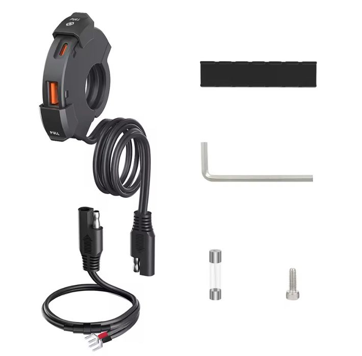 Incarcator moto scuter atv fastcharge usb A usb C