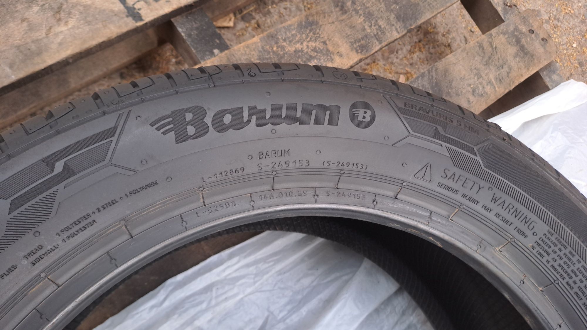 1бр. Нова 195/50/15 Barum Bravuris 5