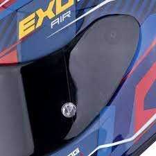Мото Каска SCORPION EXO-R1 EVO AIR COUP Blue-Red-Yellow ,висок клас!