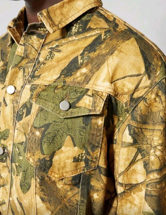 Нови мъжки военни камуфлажни дънкови деним памук якета Хл