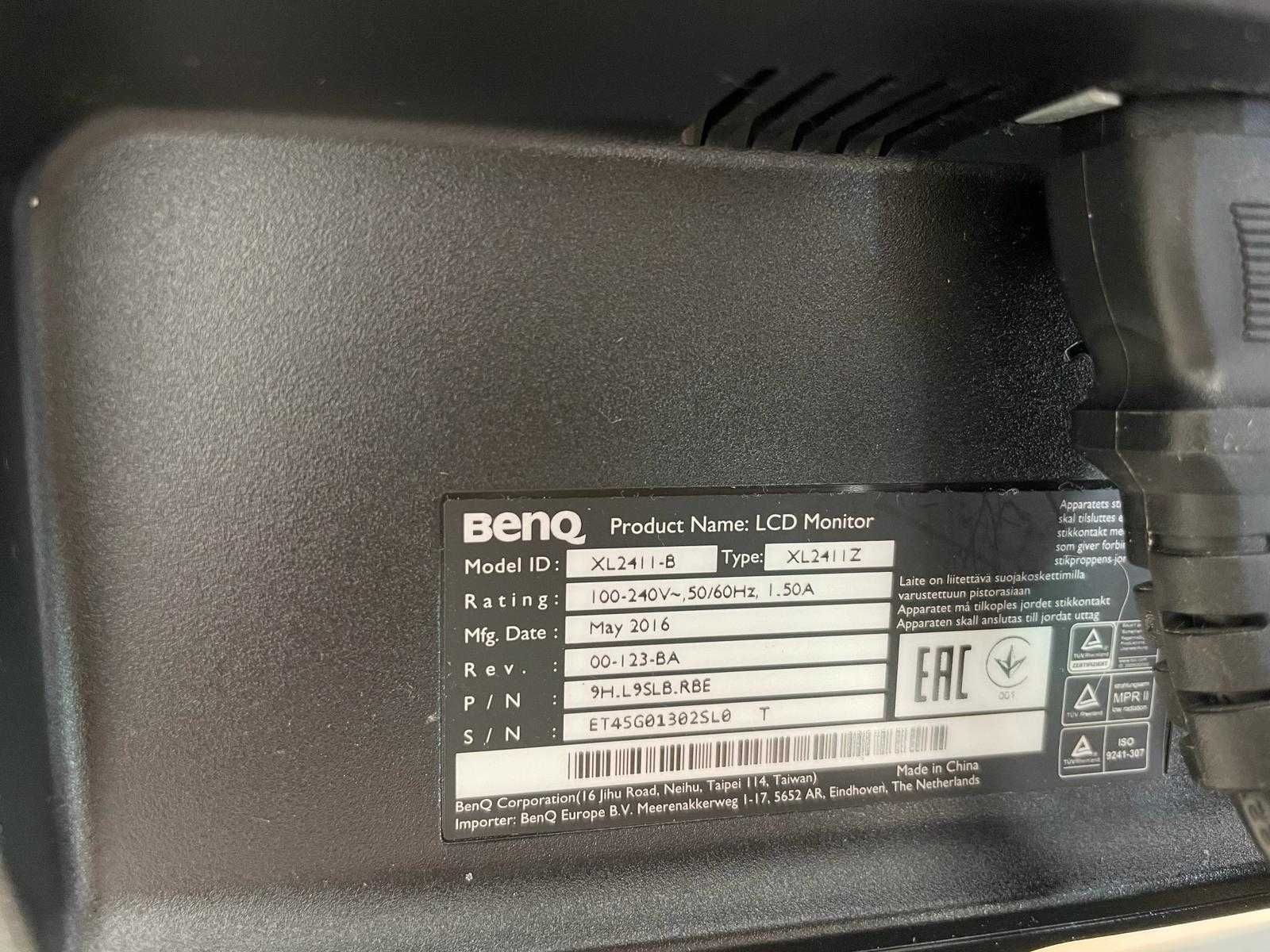 Monitor Gaming Pro LED BenQ ZOWIE XL2411 24", Full HD, 1 ms, HDMI, DVI