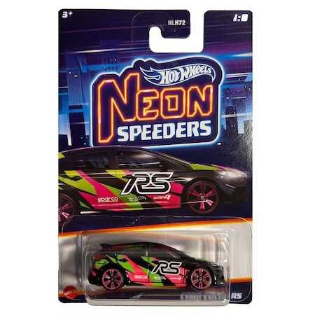 Masinuta metalica Hot Wheels, Neon Speeders Ford Focus RS
