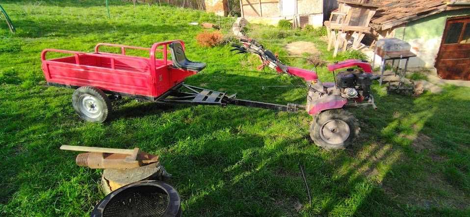 Motocultor Weima 1100F-6, reductor, diferential, remorca 700Kg