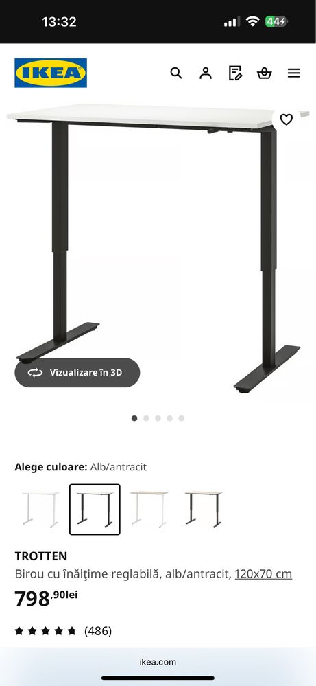 birou cu inaltime reglabila ikea