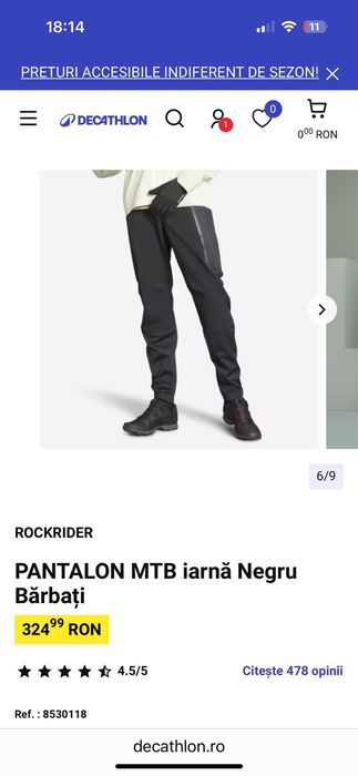 Geaca  L -MTB iarna,costum,pantaloni ST500 bicicleta barbati haina