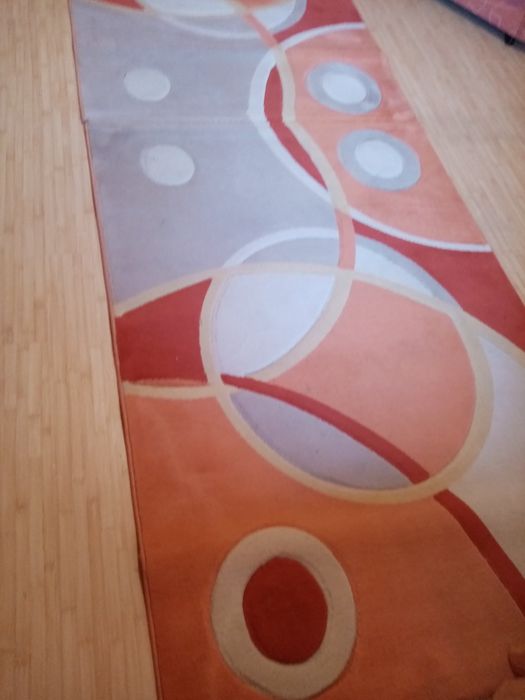 Set covoare - două mari ș unul mai mic. Culori vii, figuri geometrice