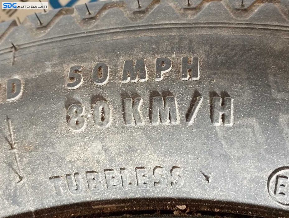 Roata Janta Tabla Rezerva Slim 4x108 4Jx15x40 T125 80 R15 Ford Fiesta 5 2002 - 2008 Cod 98AB-NB 2150836 [M7242]