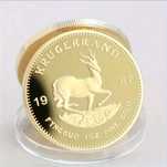 Monedă de aur Krugerrand din Africa de Sud, Africa Saudită, monede de