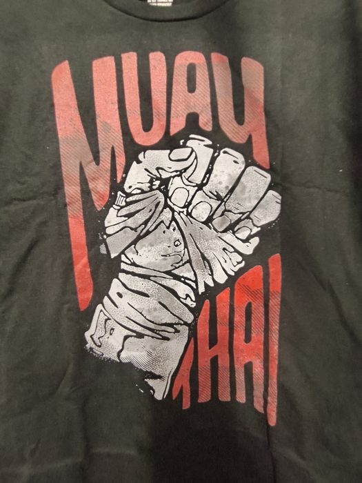 Tricou Rule Out bumbac M negru nou muay thai