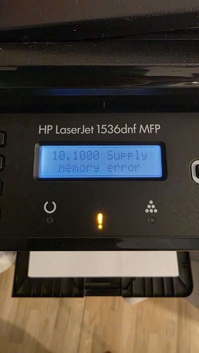 Imprimanta HP LaserJet 1536dnf MFP cu 10.1000 supply merory error