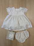 Rochiță Mayoral Newborn - botez - 0-3 luni + agrafă (accesoriu păr)