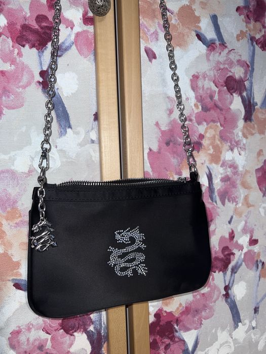 Черна чанта Bershka