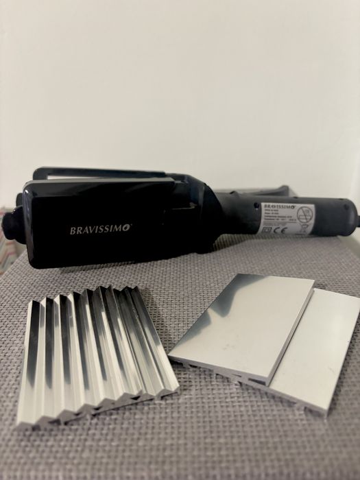 Комбинирана преса за коса - изправяне + вафлички