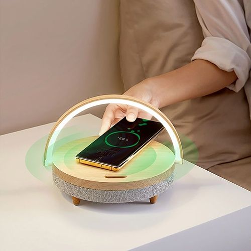 Колонка с беспроводной зарядкой, ночник EZVALO Charger Music Lamp