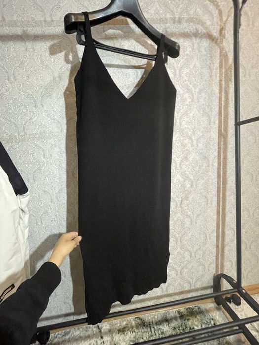 Юбка новая черная кожаная