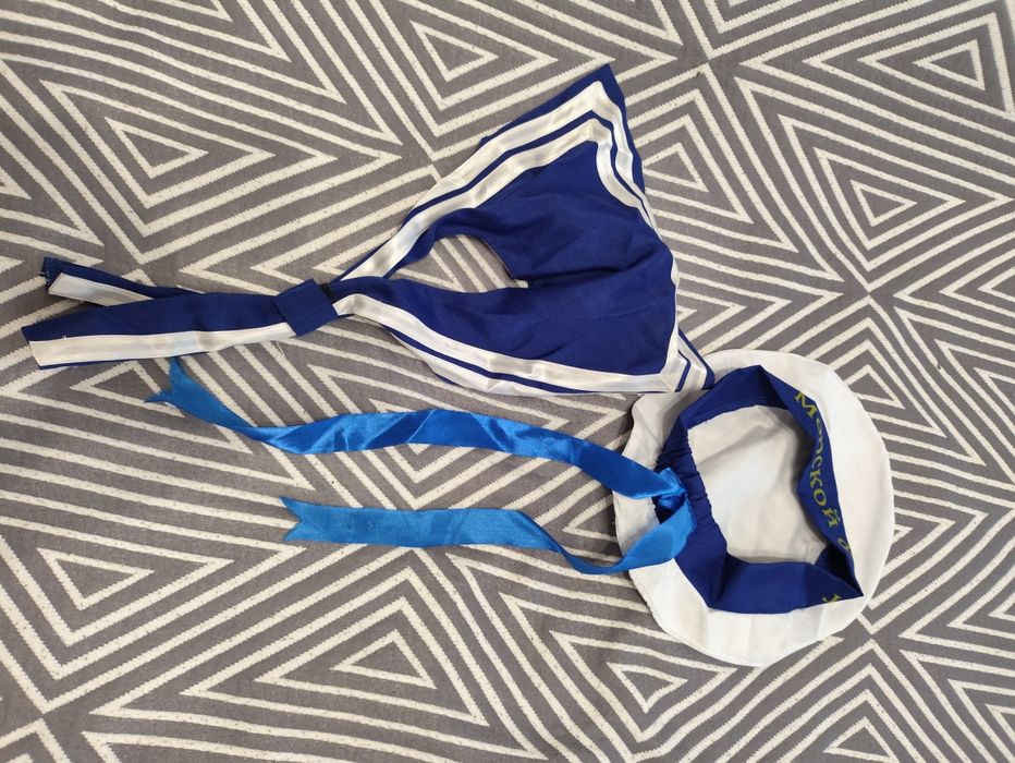 Бескозырка, воротник Гюйс, моряк,