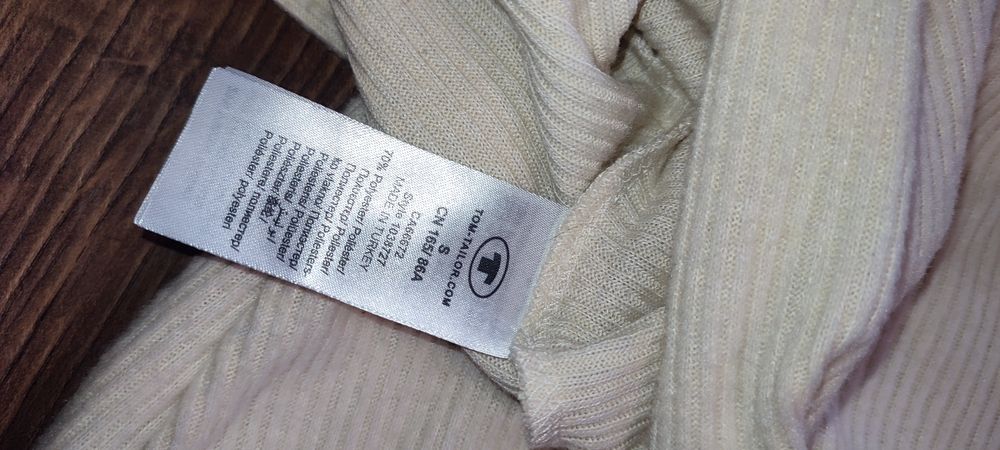 Bluza alb-unt nouă, Tom TAILOR, nepurtata, marimea L
