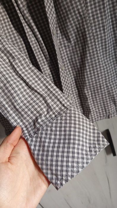 Риза S. Oliver сиво каре размер 34