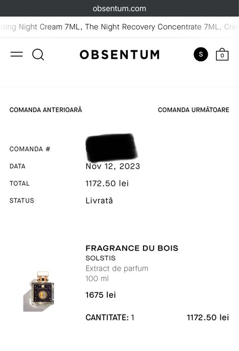 Vand parfum Fragrance du Bois Solstis