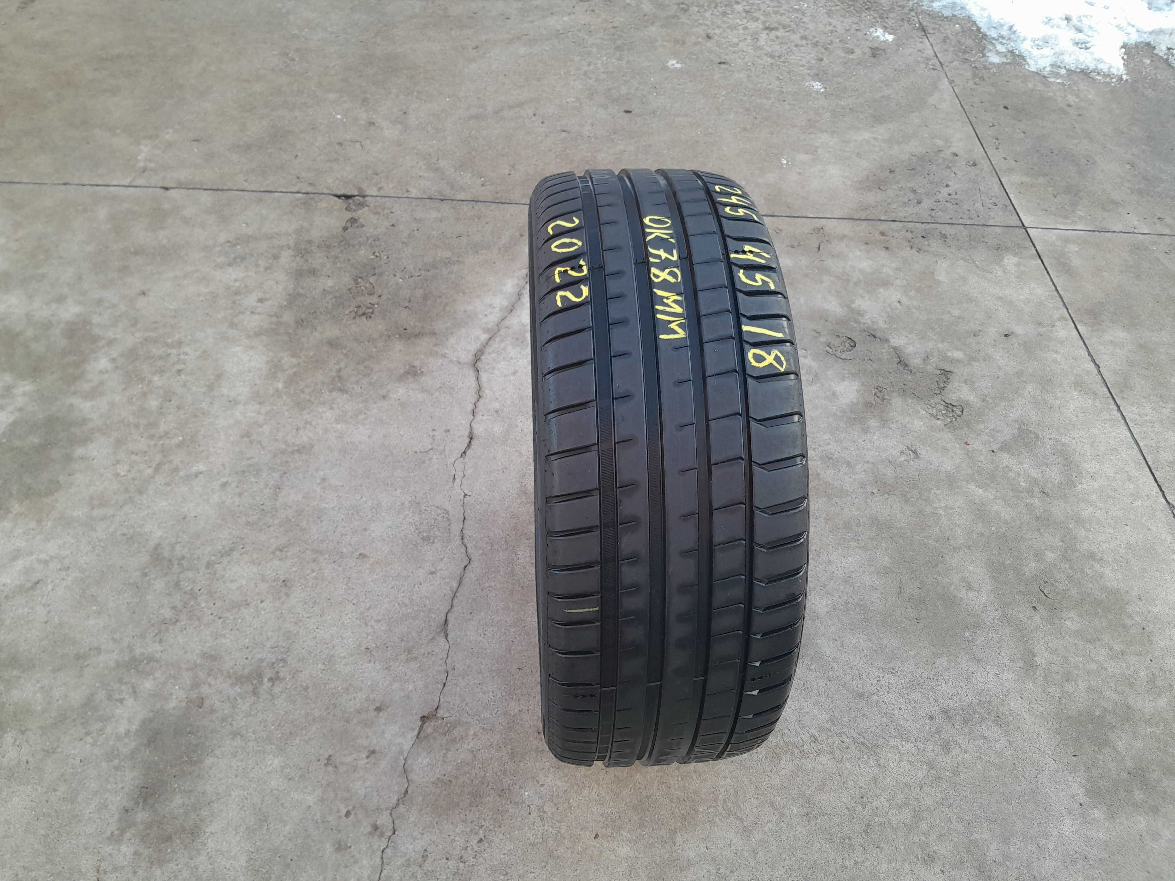 O anvelopa vara 245 45 18 michelin pilot sport 5 profil 7,8 mm 2022