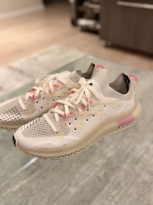 Vand Adidasi Adidas 4D Fusion White and Dust Pink
