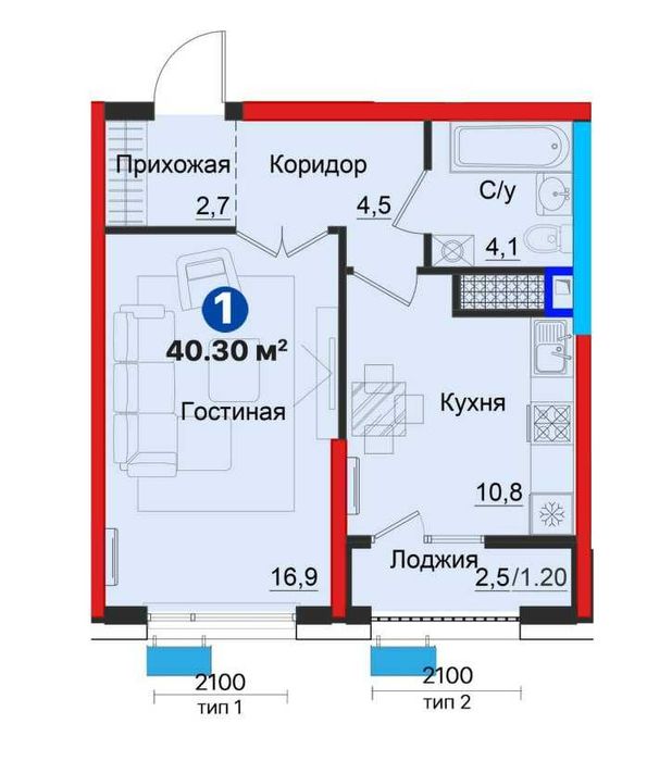 7 млн.сум Ипотеки !АКЦИЯ ОТ ЗАСТРОЙЩИКА! 18% СКИДКА!  (XS)