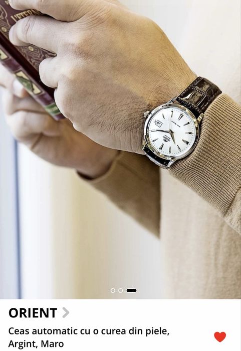 Ceas nou, in cutie, cu eticheta, Orient automatic.