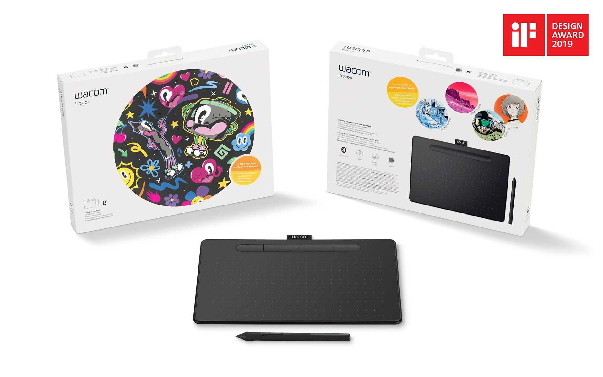 Tabletă grafică Wacom Intuos M Bluetooth CTL-6100WL, Neagră