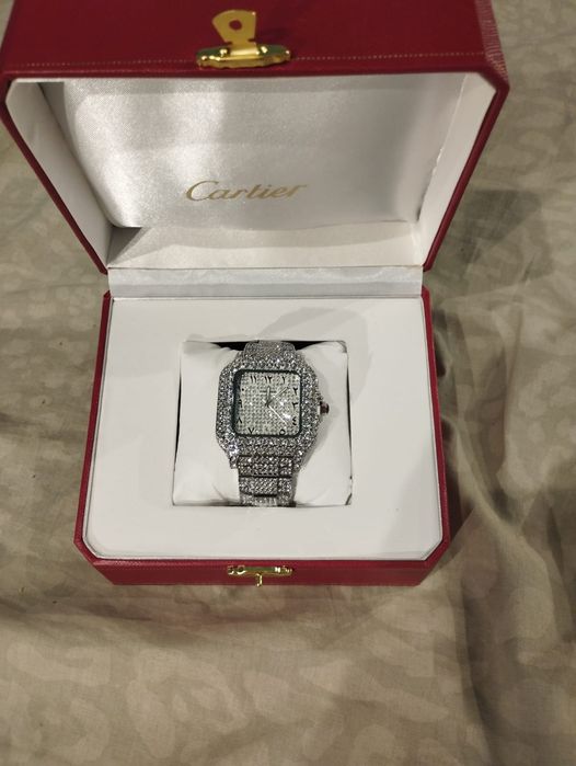 Cartier Santos Iced Out