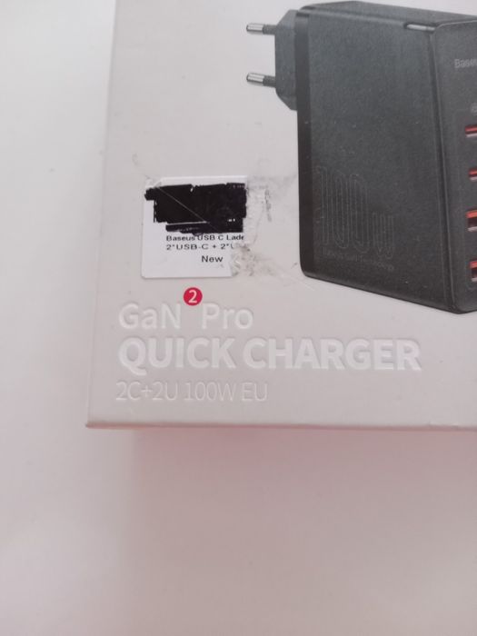 Baseus GaN2 Pro бързо мрежово зарядно, 100W, USB/ USB-C, Quick Charge